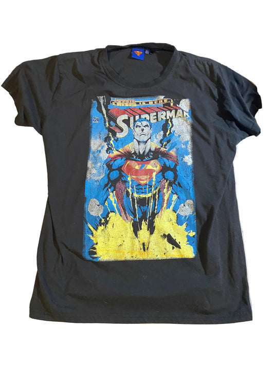 Vintage Superman Comic Book Graphic Tee