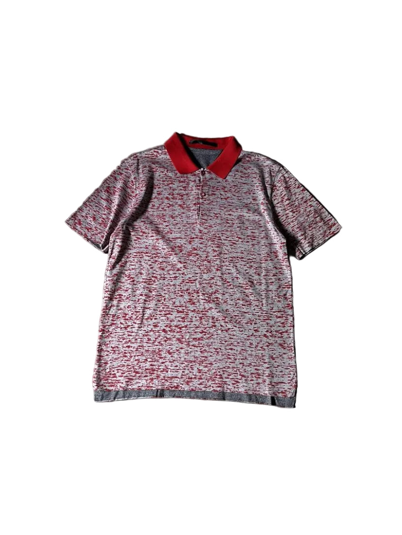 Balenciaga reversible double side polo grey/red