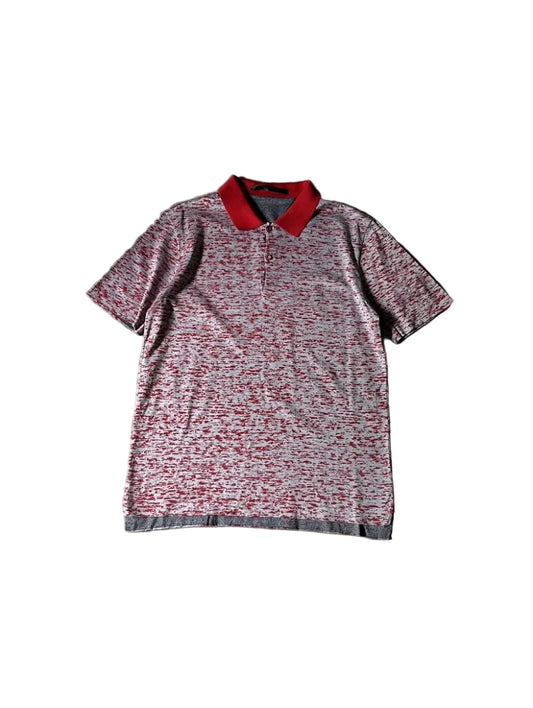 Balenciaga reversible double side polo grey/red